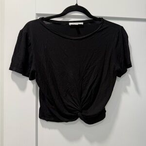 Black Knot Front Women's Top